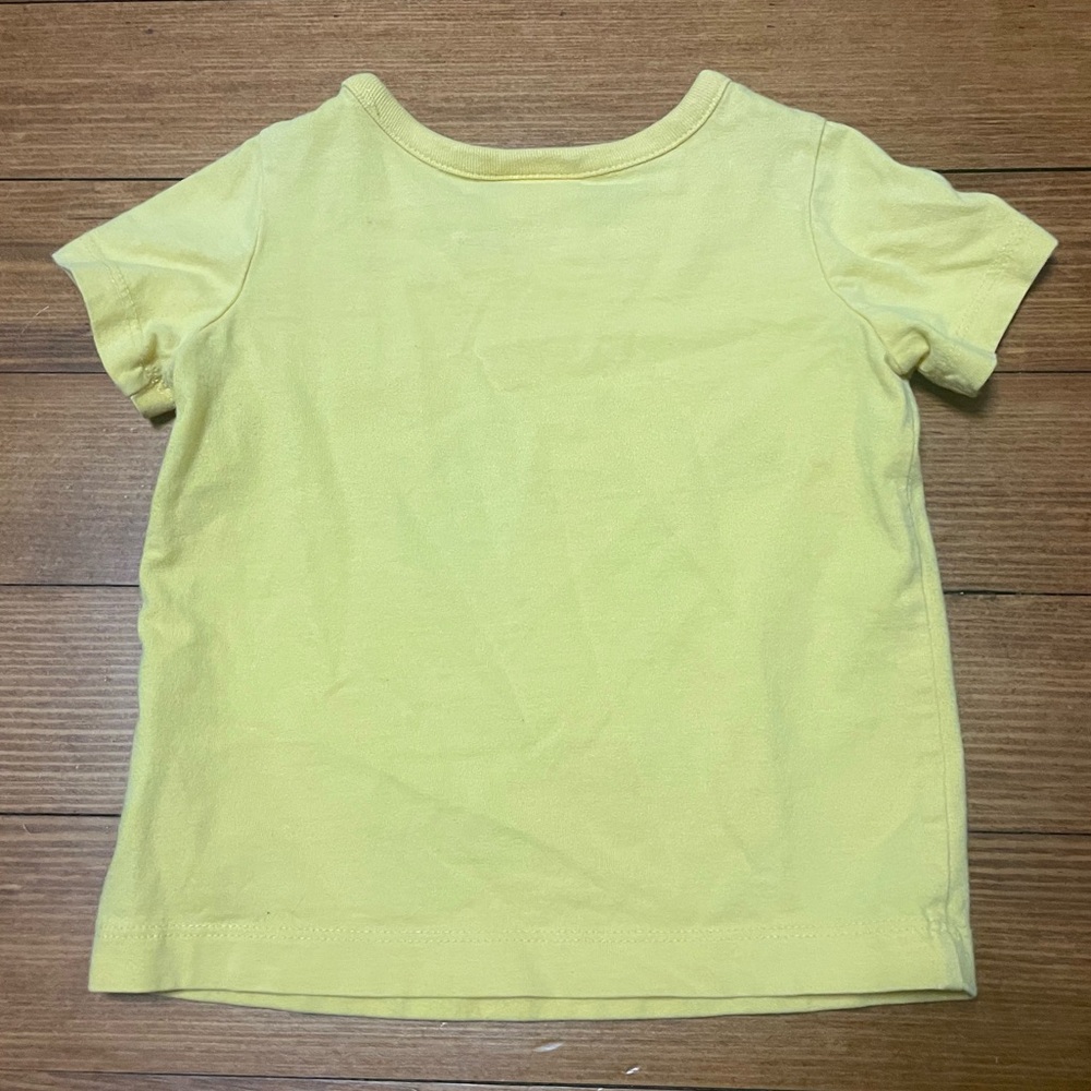 Hanna Andersson Organic Cotton Yellow Cat Tee Shirt Size 80 cm 18-24 Months - Picture 4 of 4